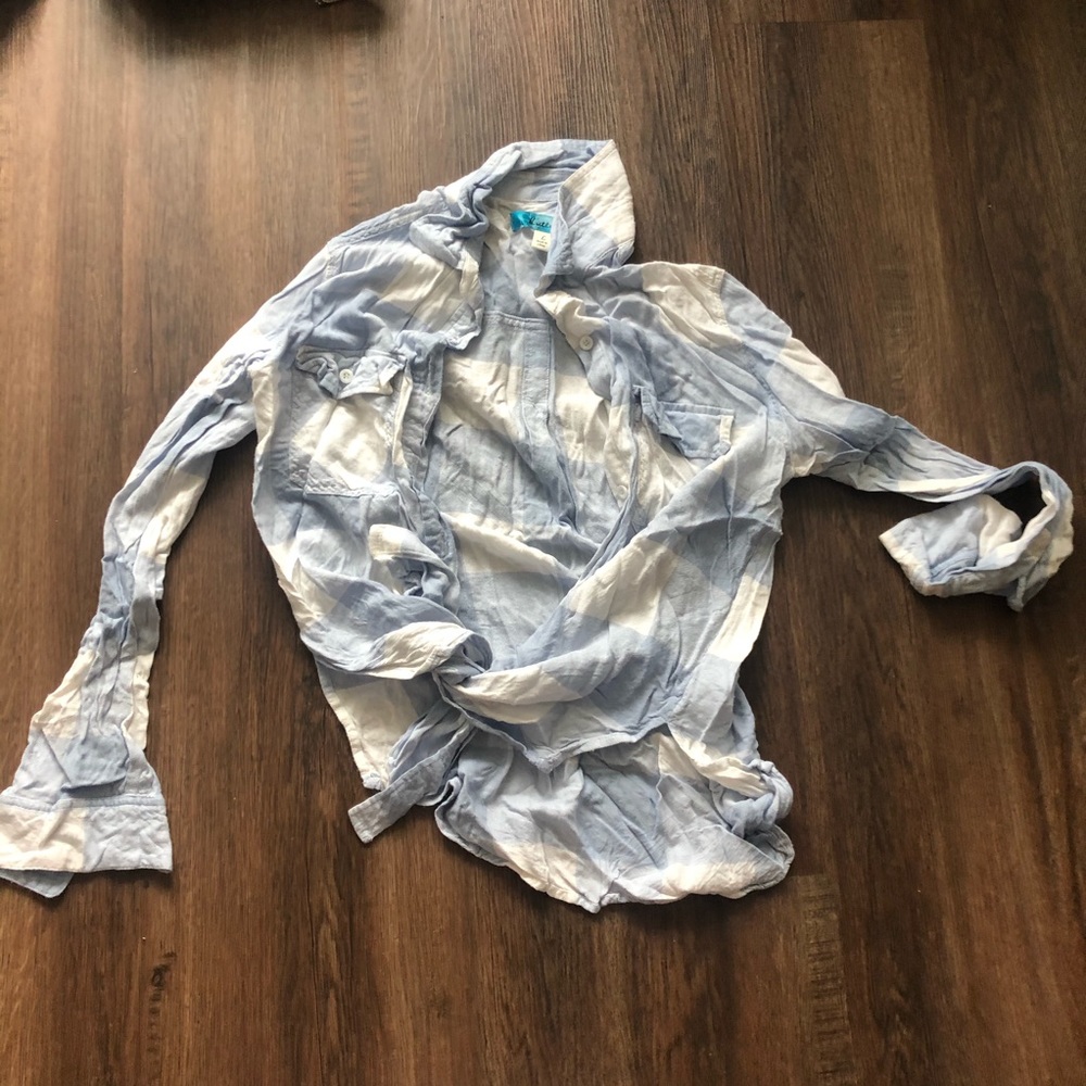 Plaid Blue Casual Shirt